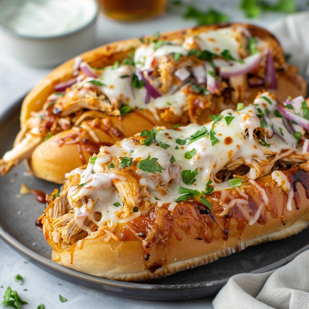 White BBQ Chicken Subs