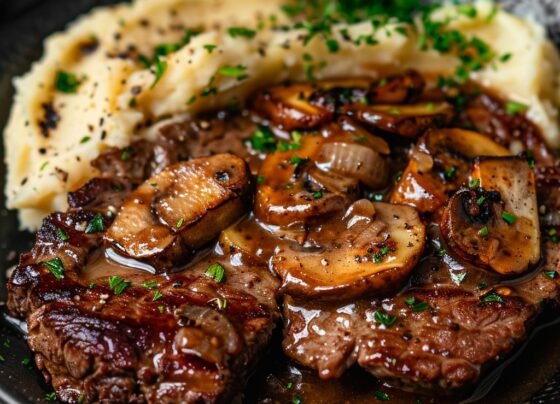 Enchanted Garlic Butter Steak with Creamy Mashed Potatoes prepared at home with simple ingredients and clear steps.