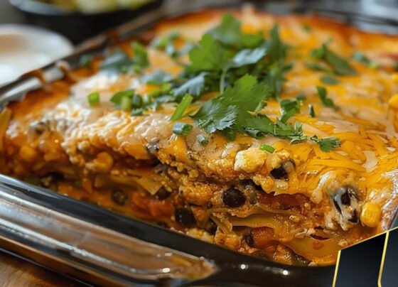 Mexican Lasagna prepared at home with simple ingredients and clear steps.