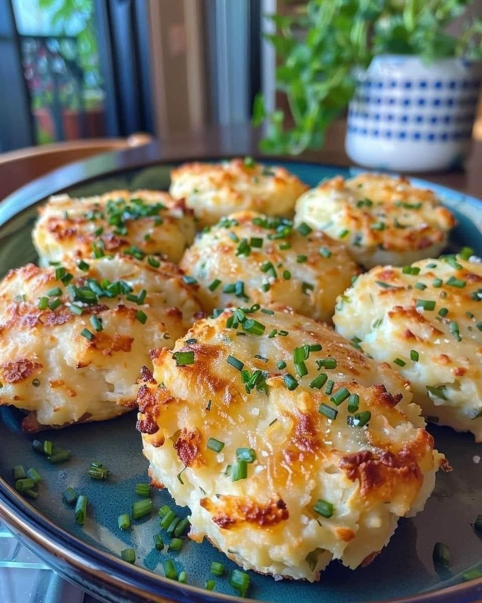 Garlic Chive Mashed Potato Puffins Recipe