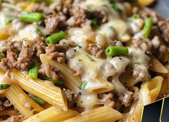 Philly Cheesesteak Pasta prepared at home with simple ingredients and clear steps.