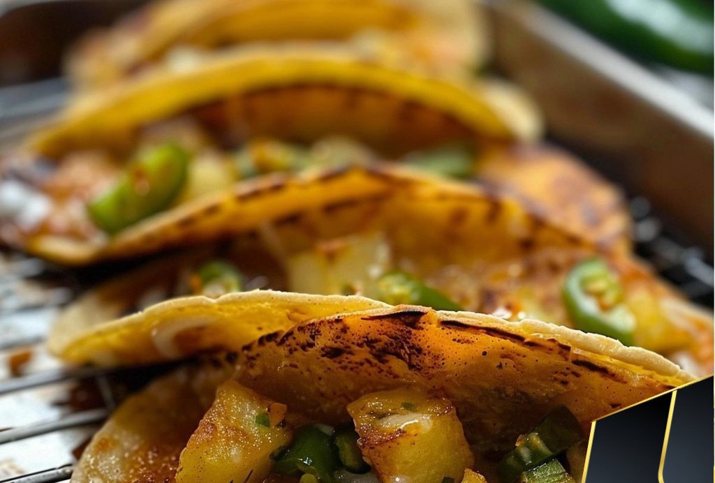 Potato Tacos with Green chilies
