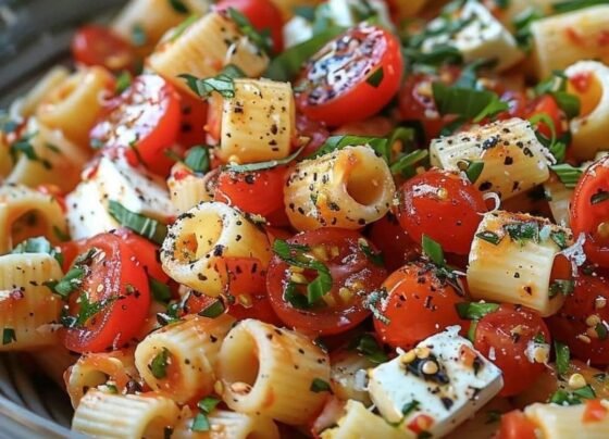 Caprese Pasta Salad prepared at home with simple ingredients and clear steps.