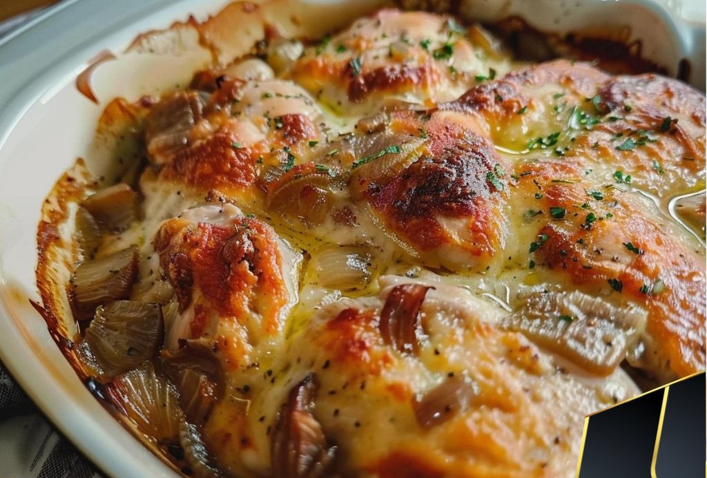 French Onion Chicken Bake