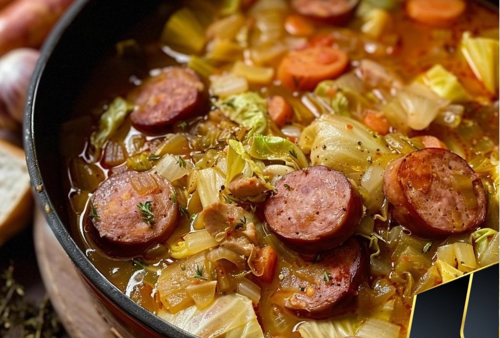 Cabbage Soup With Smoked Sausage