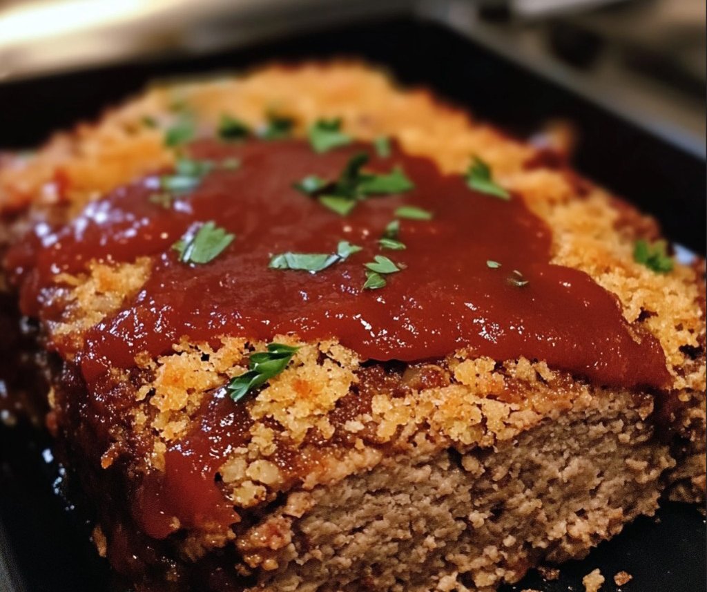 Savory Meatloaf with Breadcrumbs