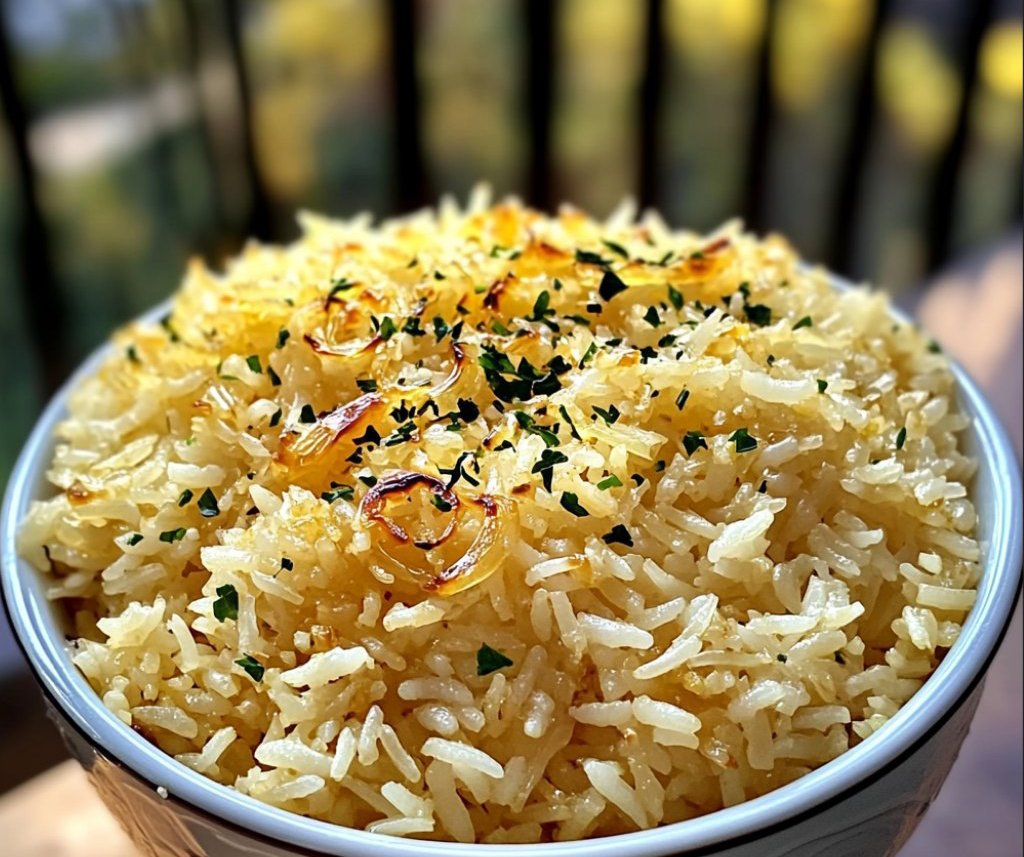 Golden Onion Butter Rice