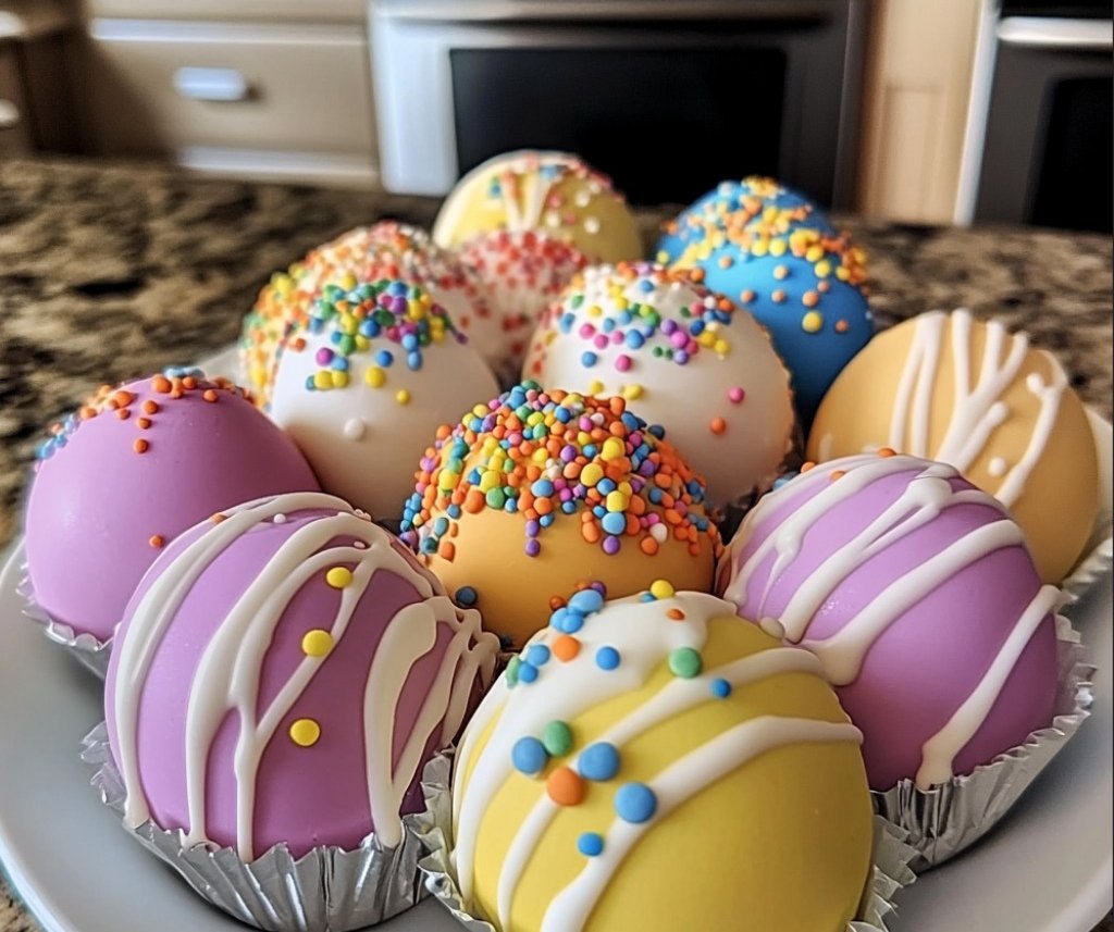 Easter Egg Cake Bites