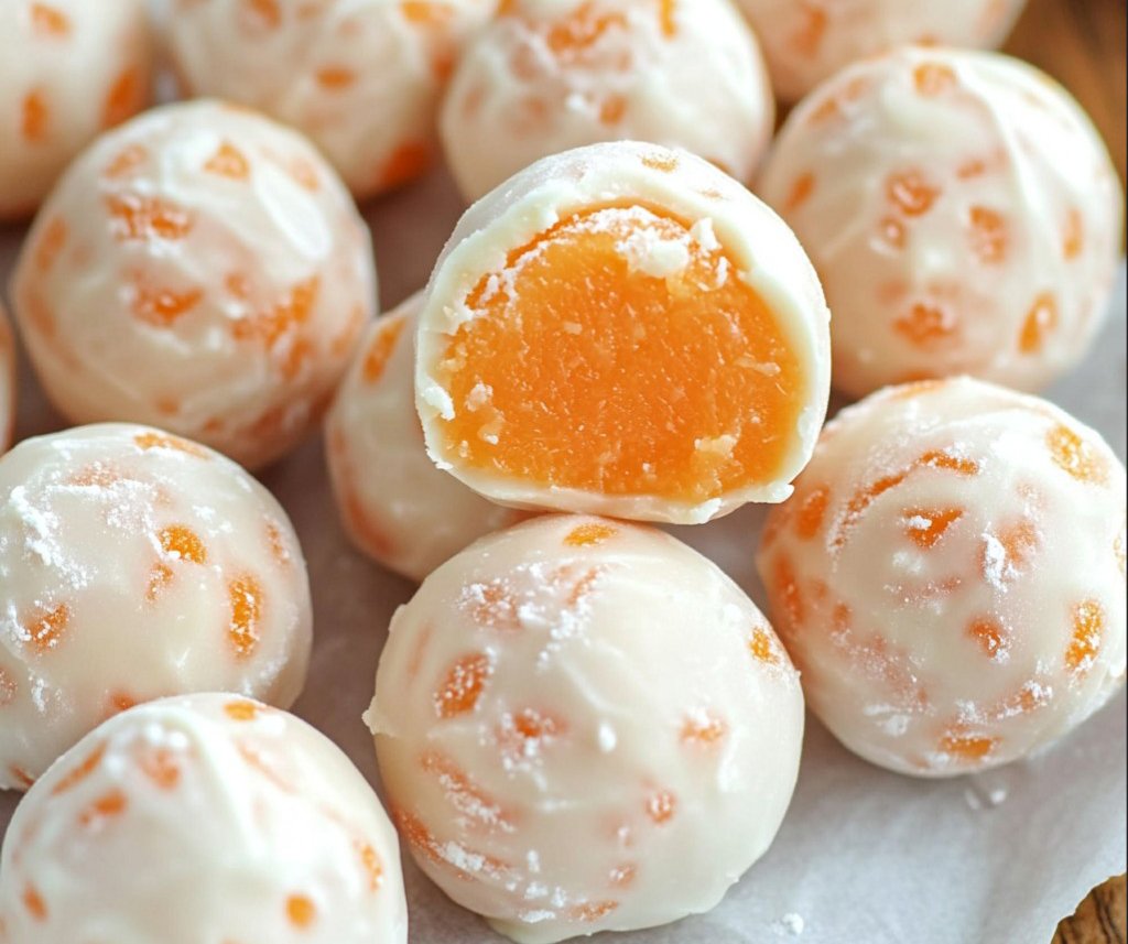 No Bake Orange Creamsicle Truffles!