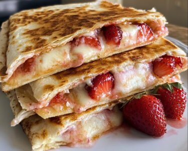 Strawberry Cheesecake Quesadillas prepared at home with simple ingredients and clear steps.