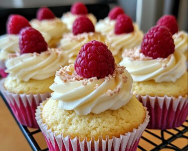 Almond Wedding Cake Cupcakes with Raspberry Filling prepared at home with simple ingredients and clear steps.