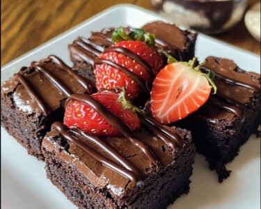 Chocolate Dipped Strawberry Brownies prepared at home with simple ingredients and clear steps.