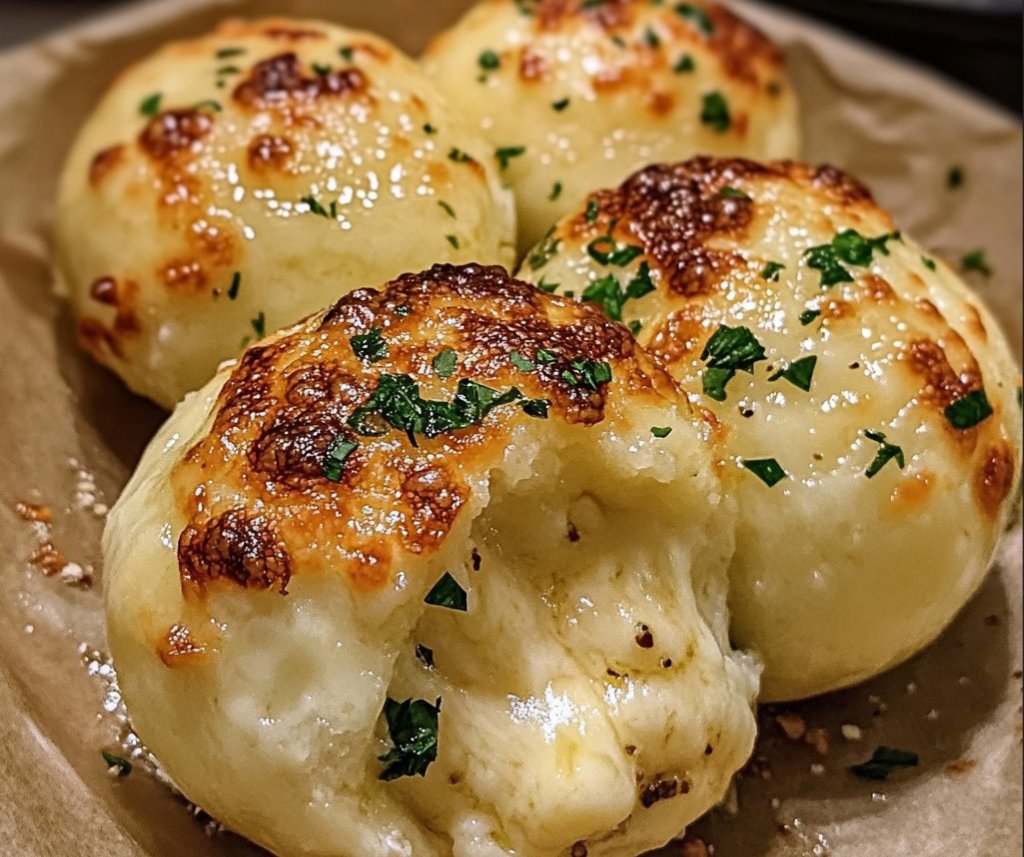 Easy Garlic Cheese Bombs