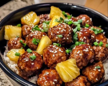 3 Ingredient Slow Cooker Pineapple Teriyaki Meatballs prepared at home with simple ingredients and clear steps.