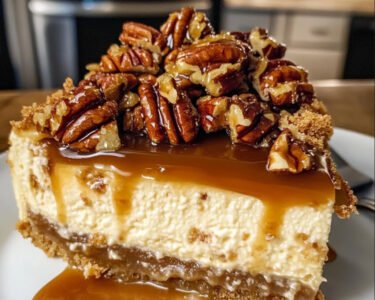 Caramel Pecan Pie Cheesecake prepared at home with simple ingredients and clear steps.