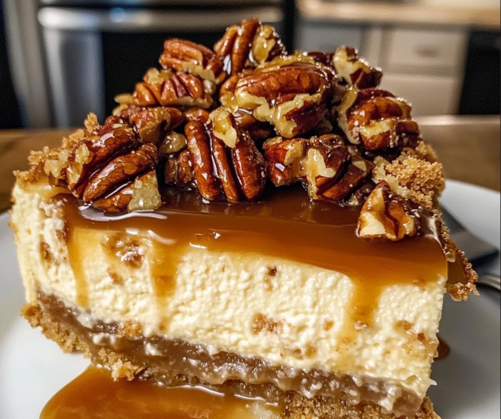 Caramel Pecan Pie Cheesecake
