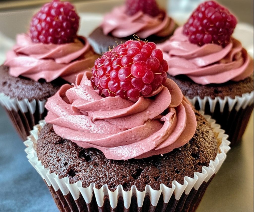 Chocolate Raspberry Cupcakes