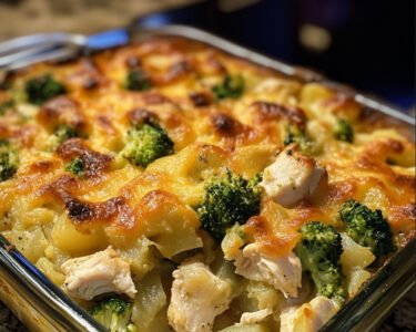 Baked Potato Chicken and Broccoli Casserole prepared at home with simple ingredients and clear steps.