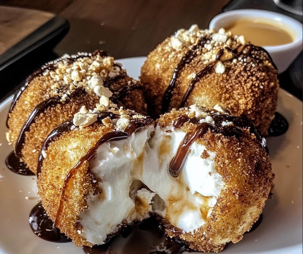 Fried S’mores Bombs