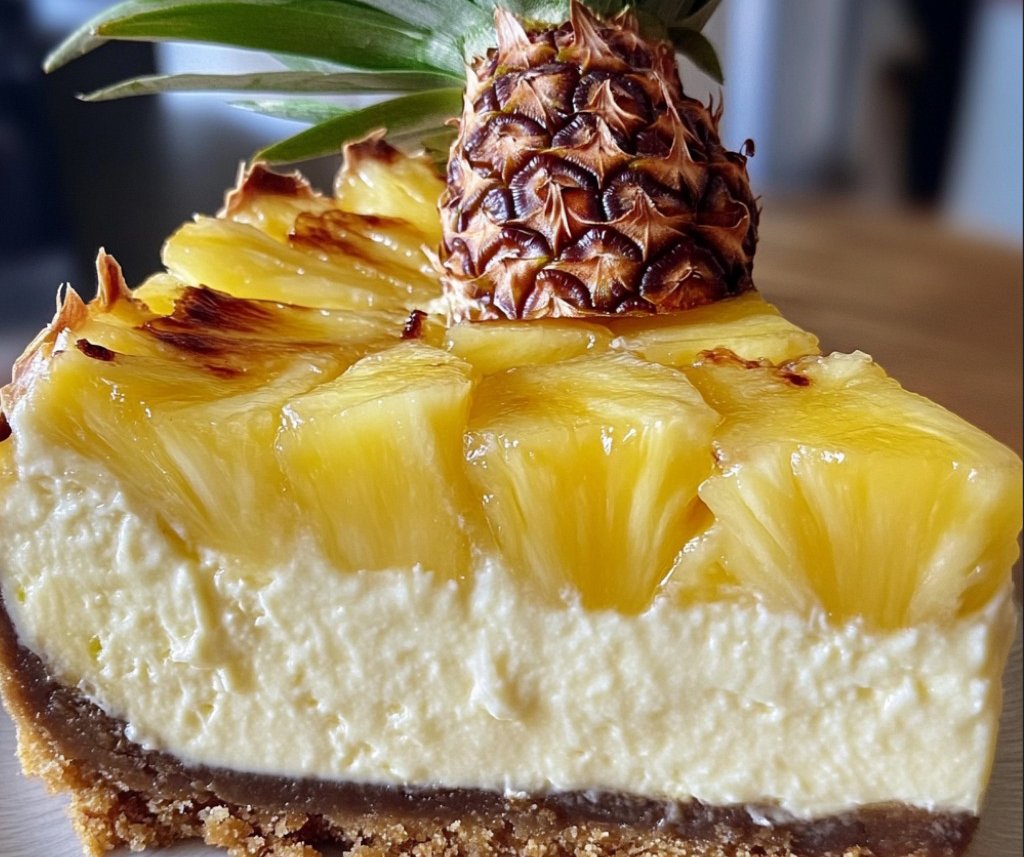 Pineapple Right Side Up Cheesecake
