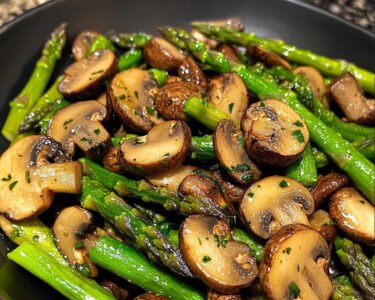 Sautéed Asparagus and Mushrooms prepared at home with simple ingredients and clear steps.