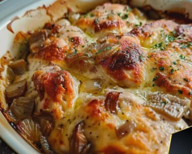 French Onion Chicken Bake prepared at home with simple ingredients and clear steps.