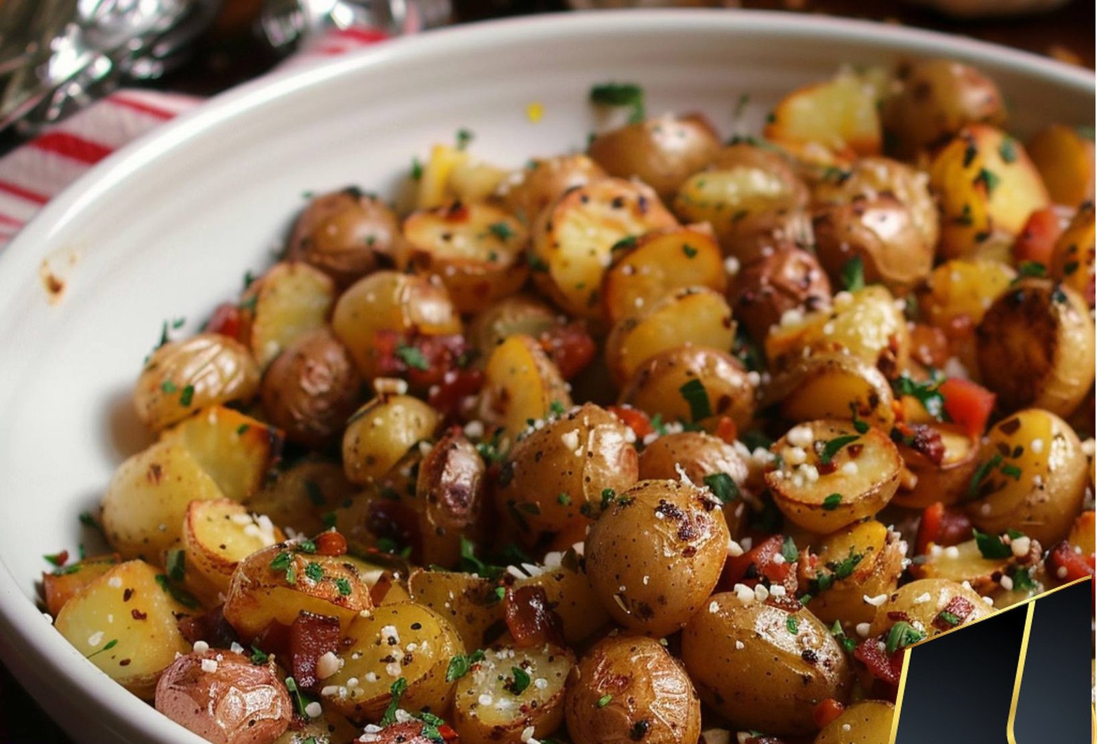 GARLIC PARMESAN ROASTED POTATOES