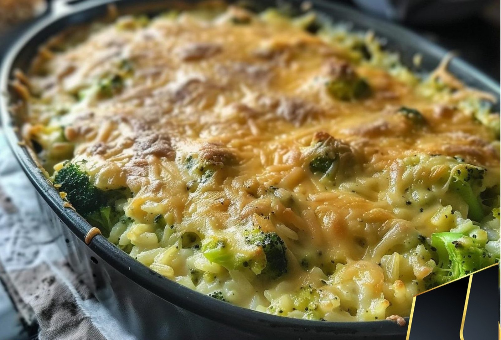 Broccoli Rice Chicken and Cheese Casserole Recipe