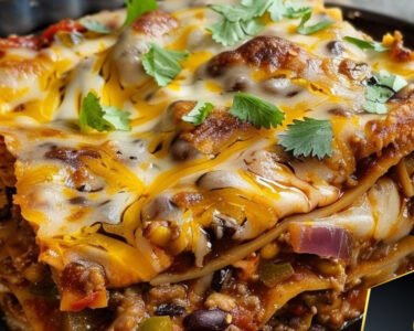 Mexican Taco Lasagna Recipe prepared at home with simple ingredients and clear steps.