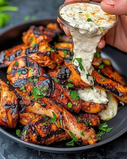 Chicken Shawarma with Creamy Garlic Sauce