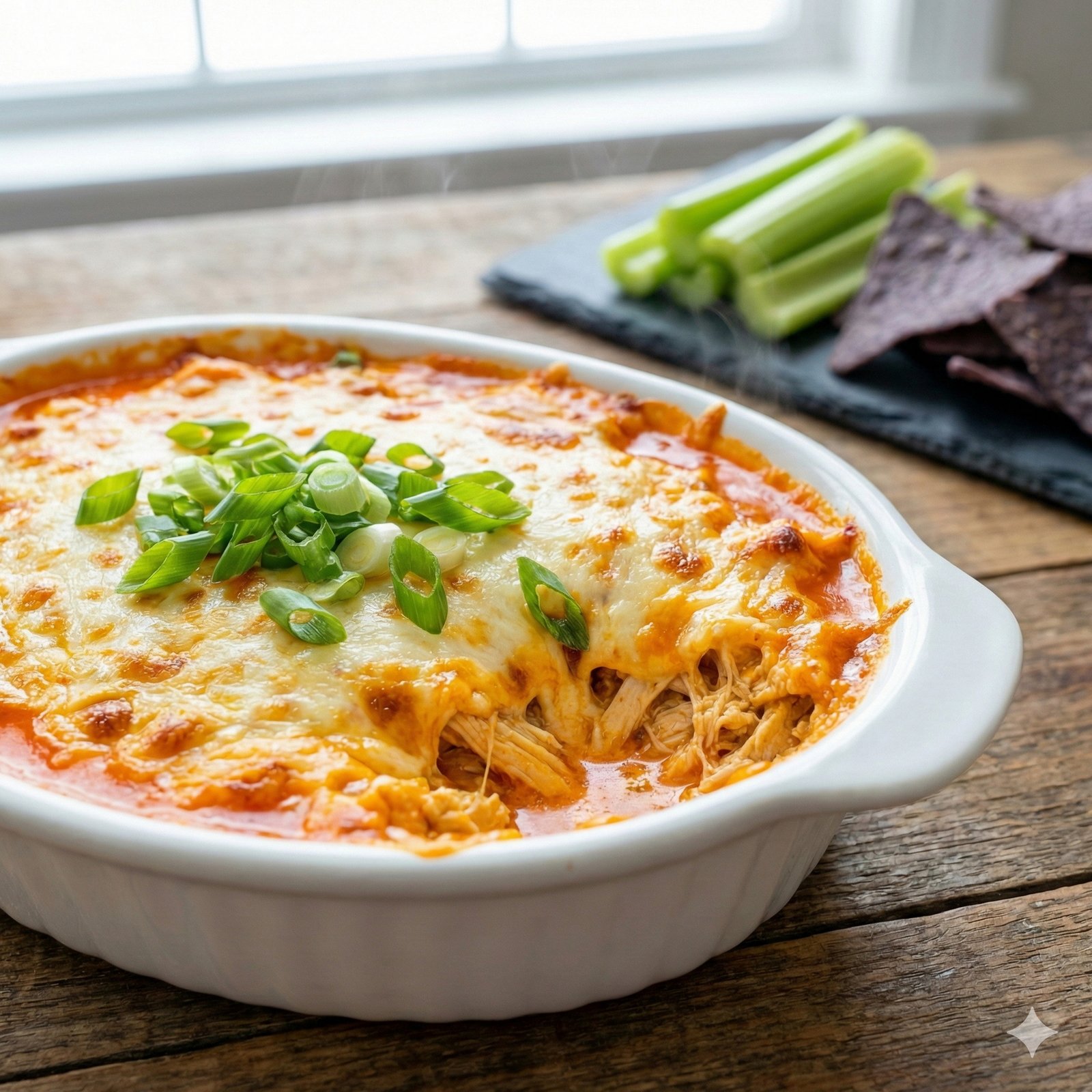 Cottage Cheese Buffalo Chicken Dip