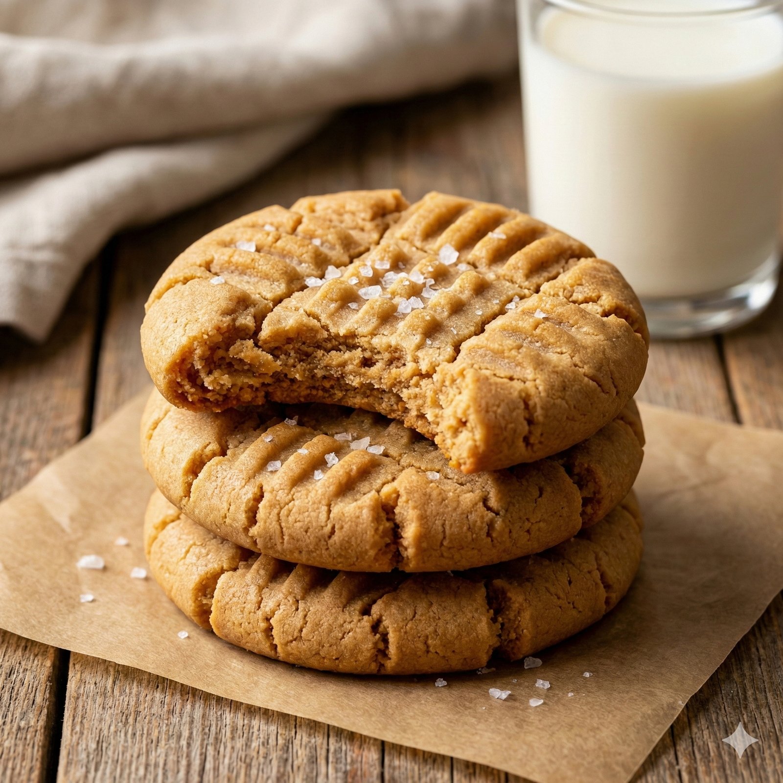 3 Ingredient Peanut Butter Protein Cookies