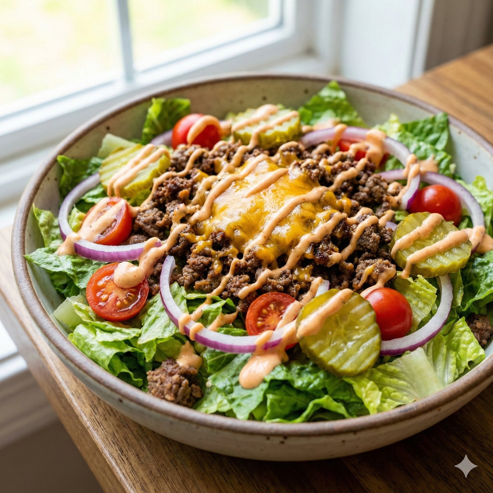 #0046 Cheeseburger Salad Bowls