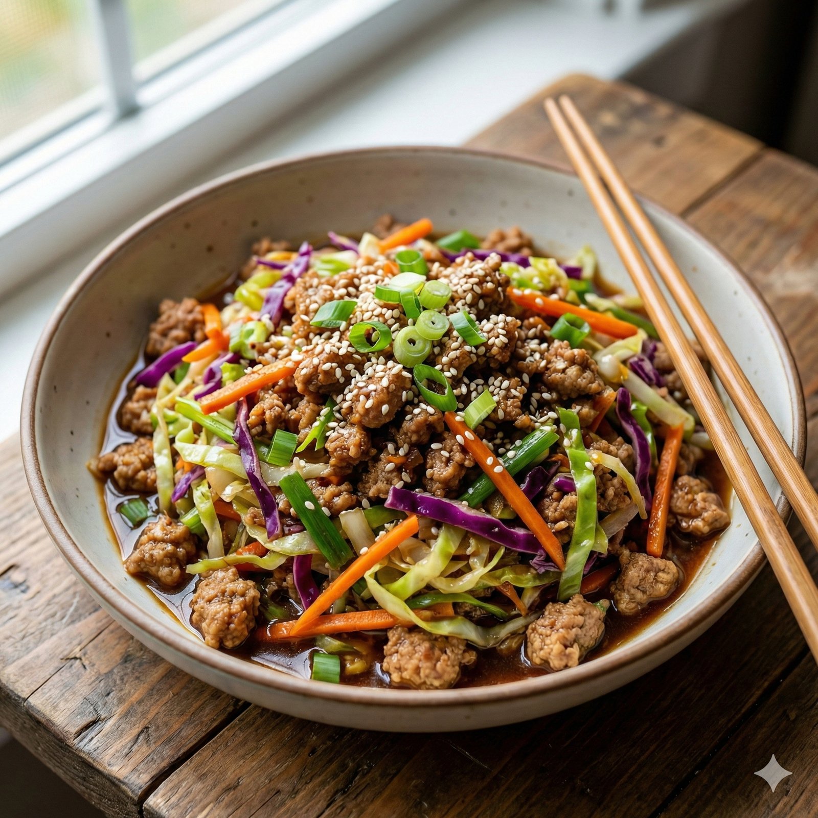 Low Carb Egg Roll in a Bowl