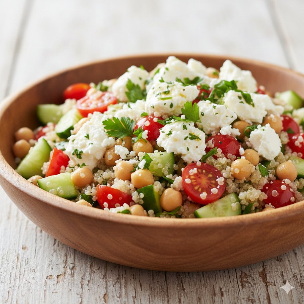 0061 Mediterranean Quinoa Salad with Chickpeas