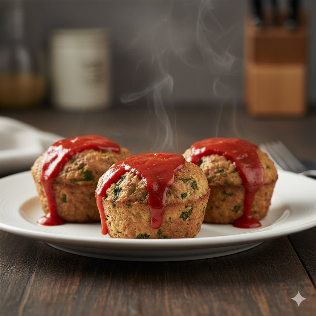 0078 Turkey Spinach Meatloaf Muffins