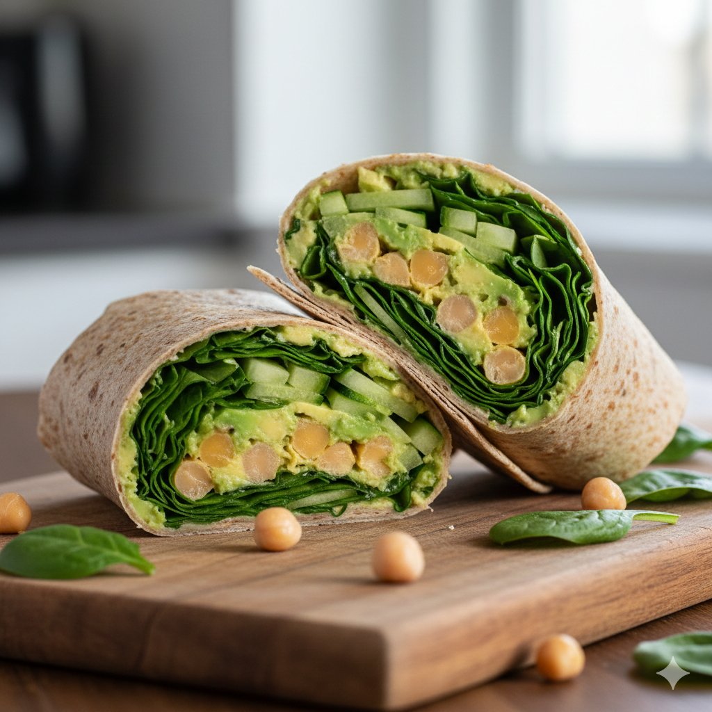 0079 Smashed Chickpea Avocado Wraps