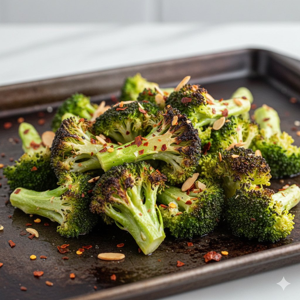 0092 Roasted Broccoli with Red Pepper Flakes