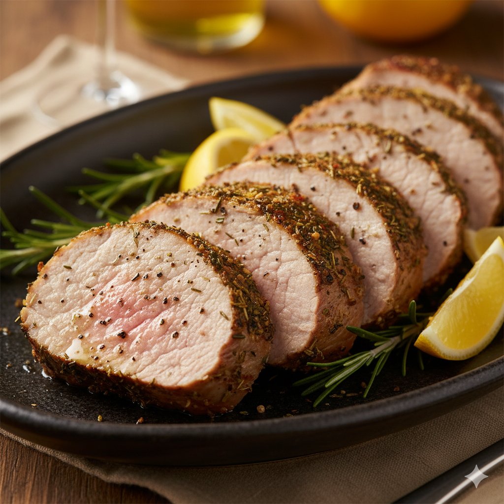 0097 Lemon Herb Roasted Pork Tenderloin