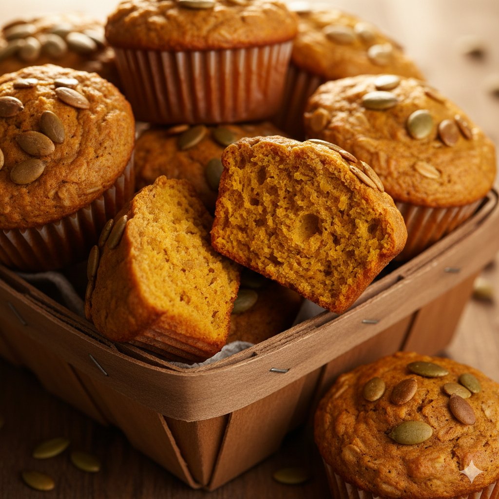0106 Healthy Pumpkin Oat Muffins