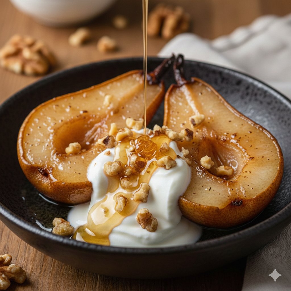 0116 Air Fryer Pear Halves with Honey