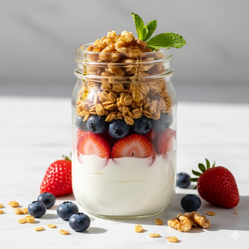 0143 Berry Greek Yogurt Breakfast Parfait
