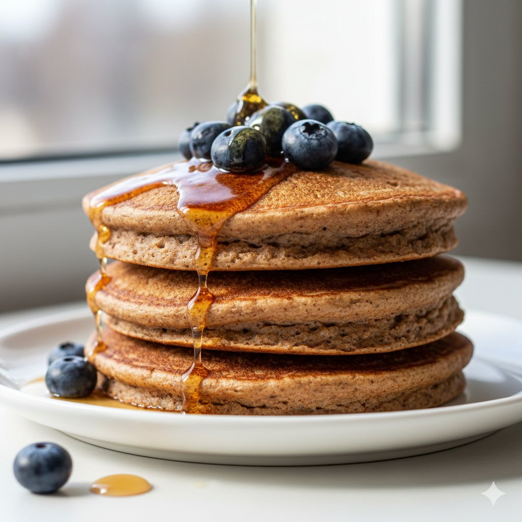 0152 Buckwheat Pancakes with Blueberries