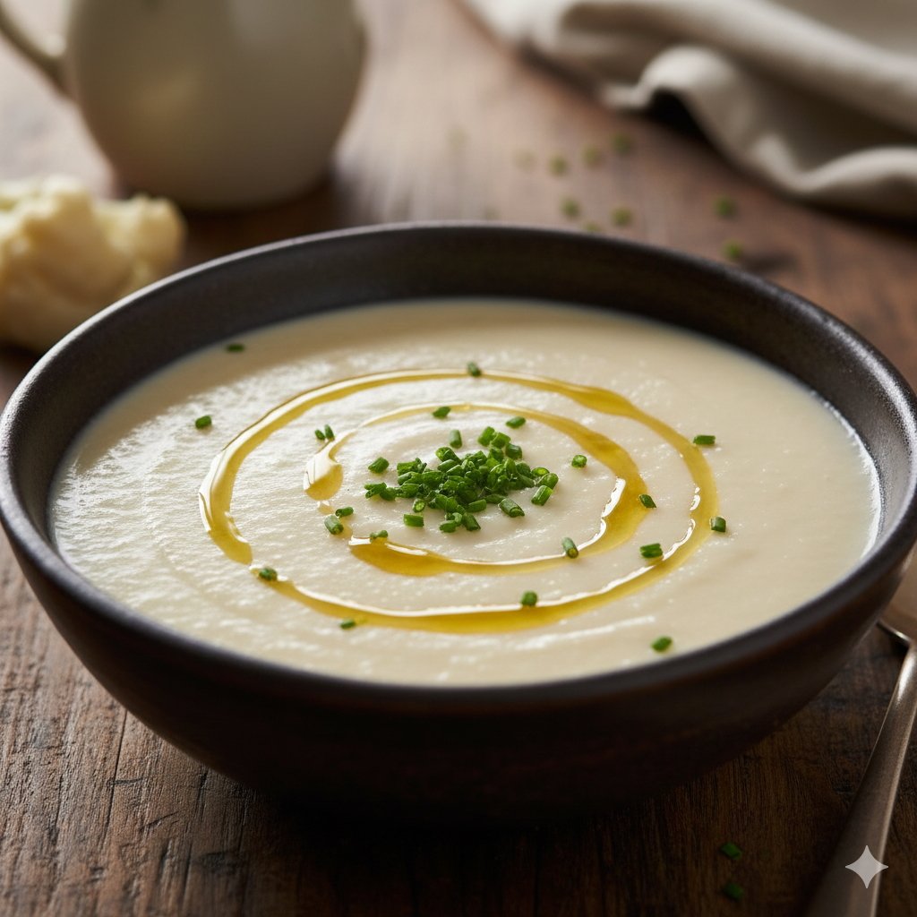 0156 Roasted Garlic Cauliflower Soup