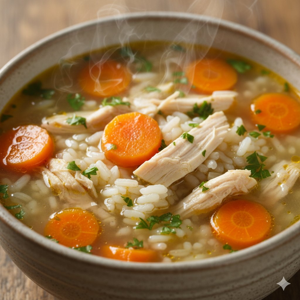 0170 Healthy Chicken Rice Soup