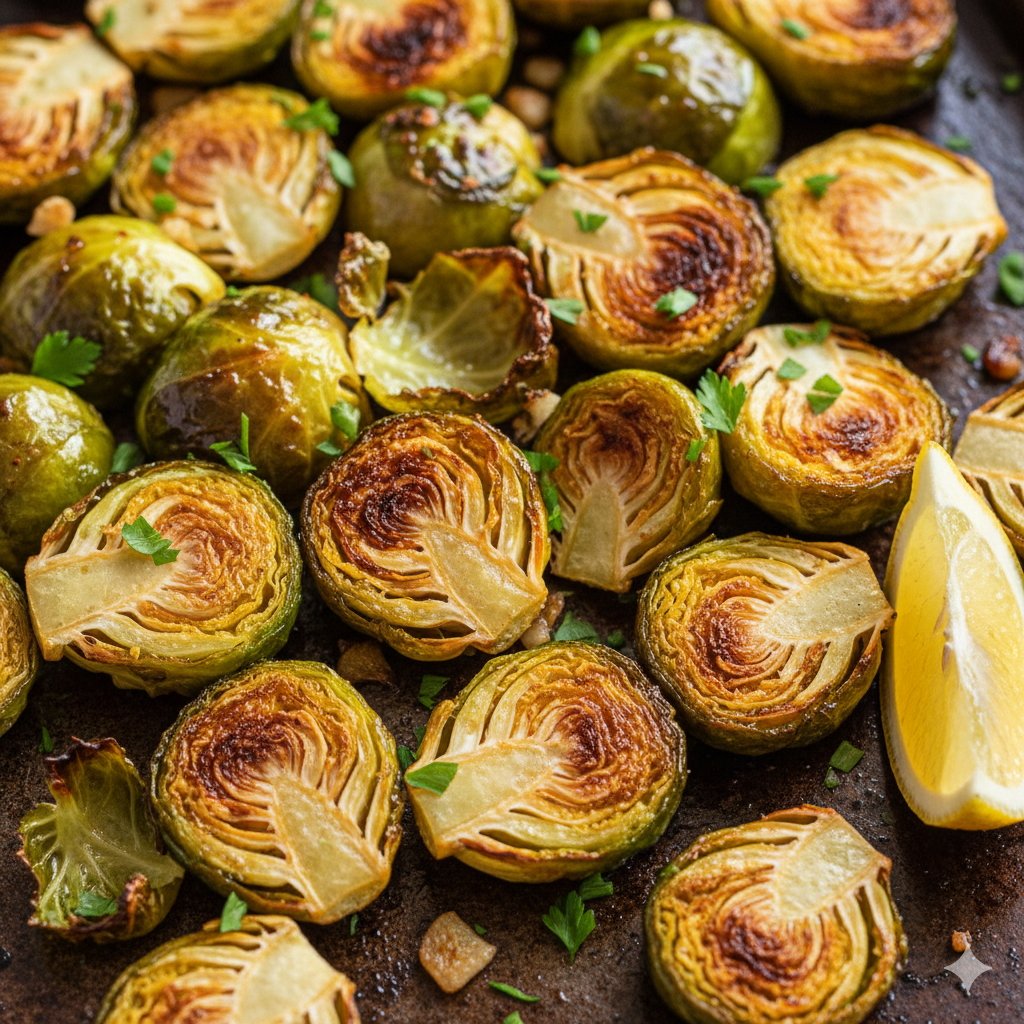 0171 Roasted Garlic Herb Brussels Sprouts