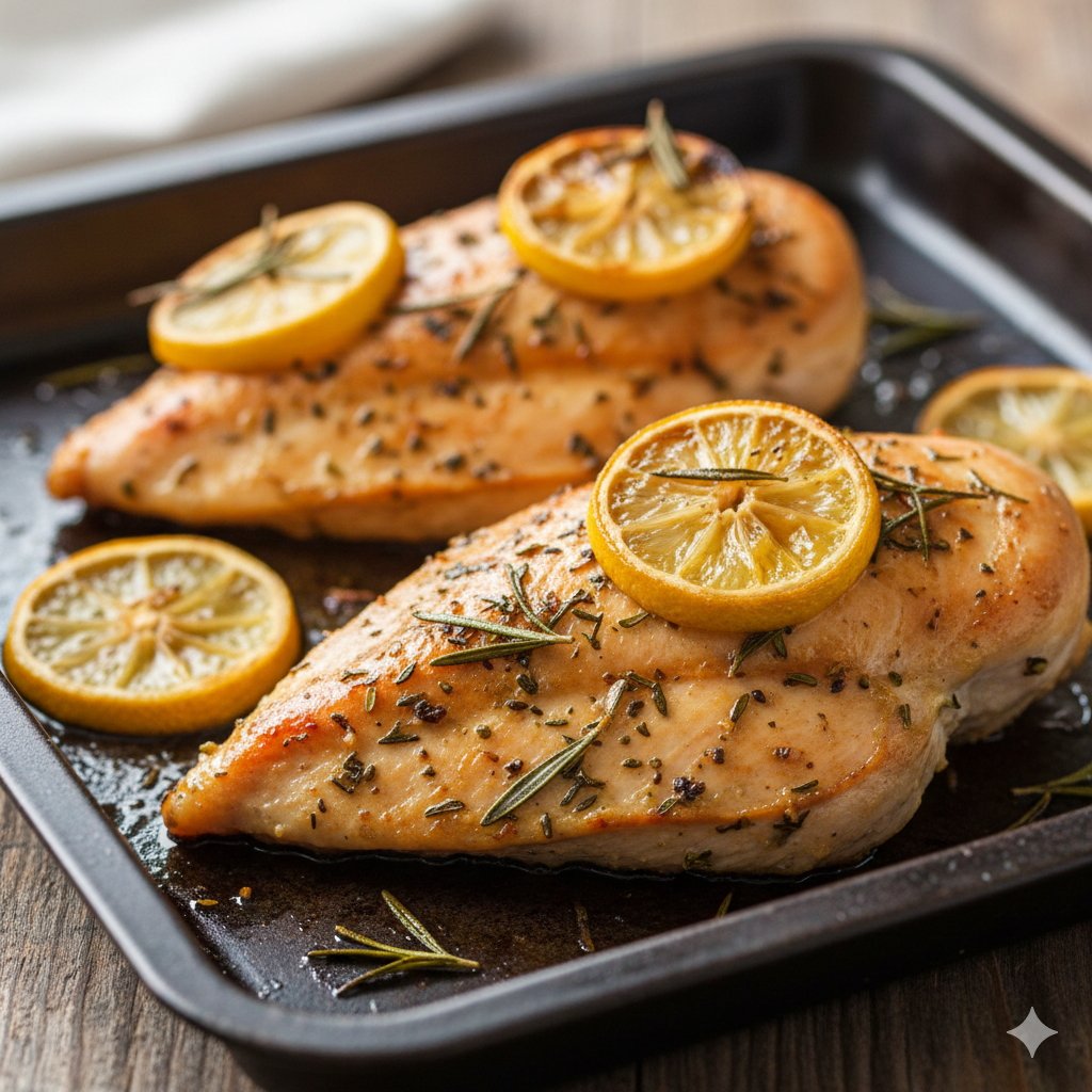 0173 Baked Chicken with Lemon Rosemary