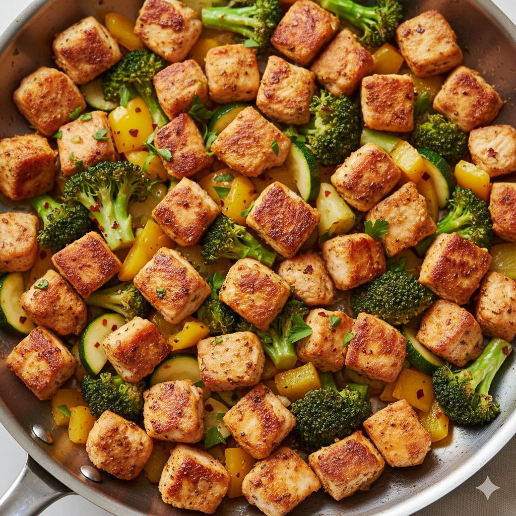 0178 Healthy Chicken Vegetable Skillet