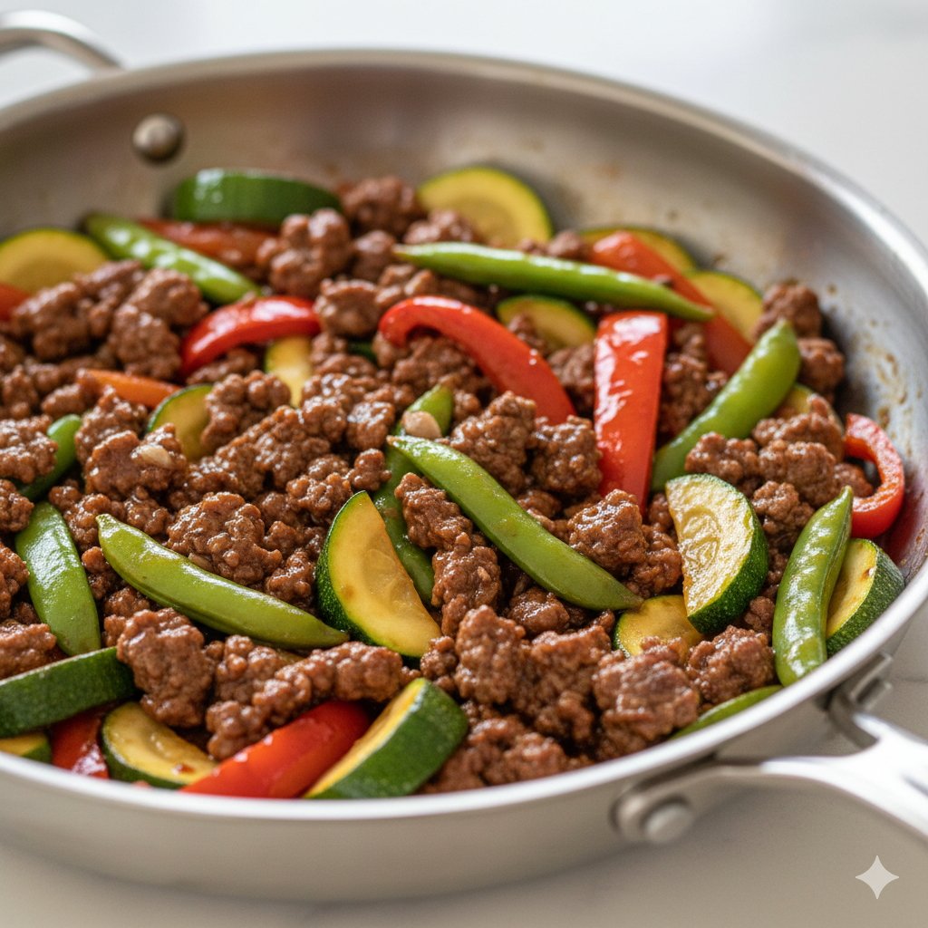 0180 Healthy Beef Vegetable Skillet
