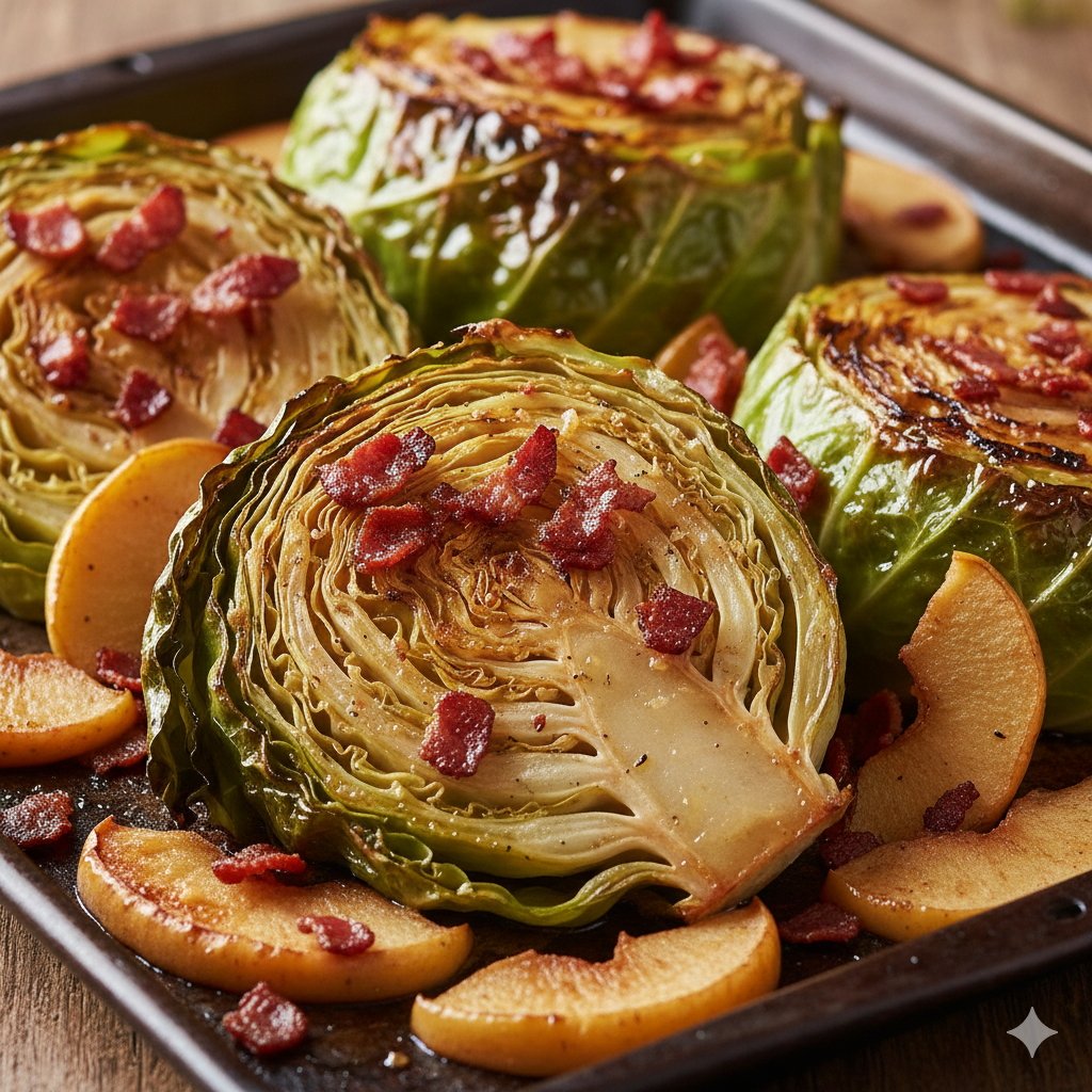 0189 Roasted Cabbage with Bacon Apple